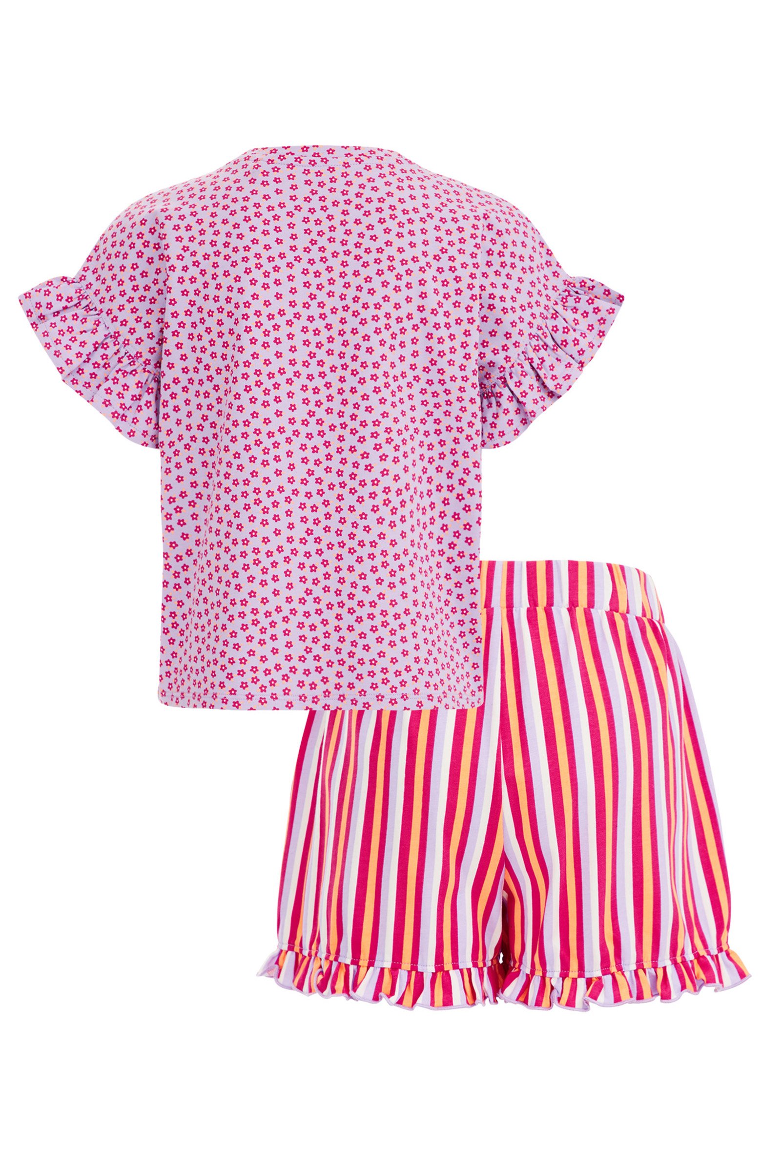 Meisjes pyjamaset met dessin WE Fashion Roze