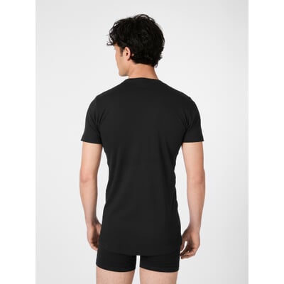 Herren-American-Shirt, Schwarz