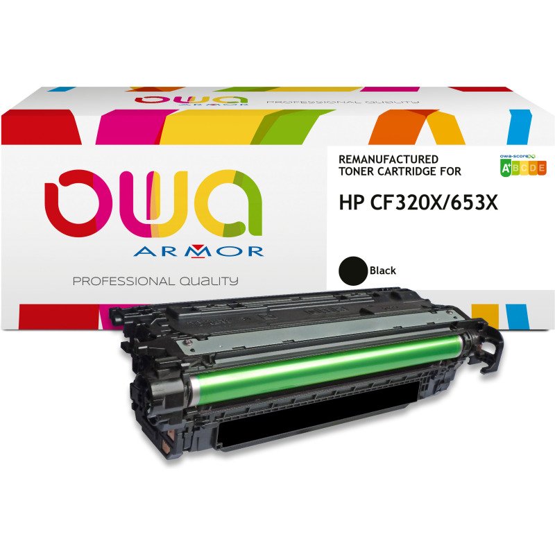 Toner remanufacturé OWA - haute capacité - Noir - pour HP CF320X