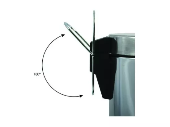 Poubelle à pédale de cuisine Inox Miroir 30L Inox MSV