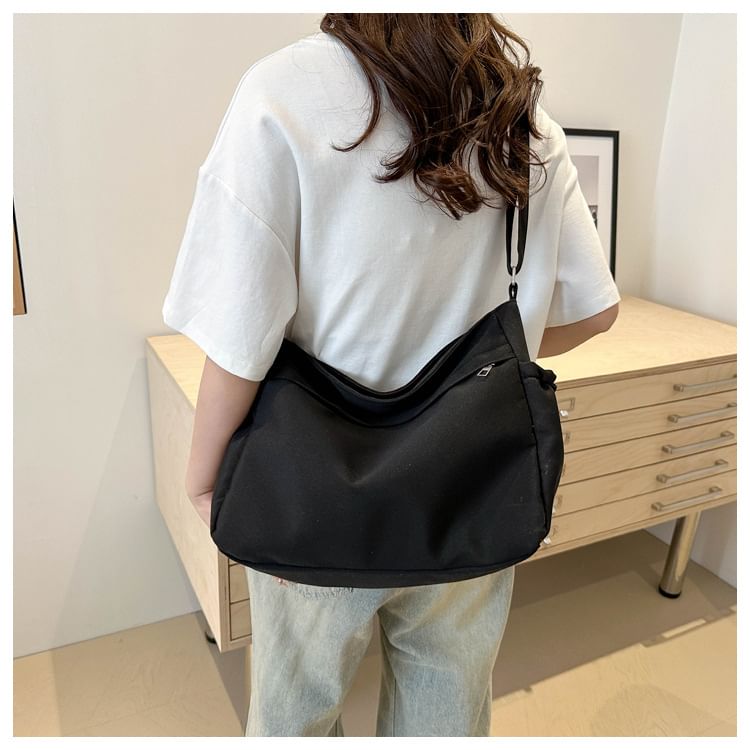 NewTown - Effen canvas tas