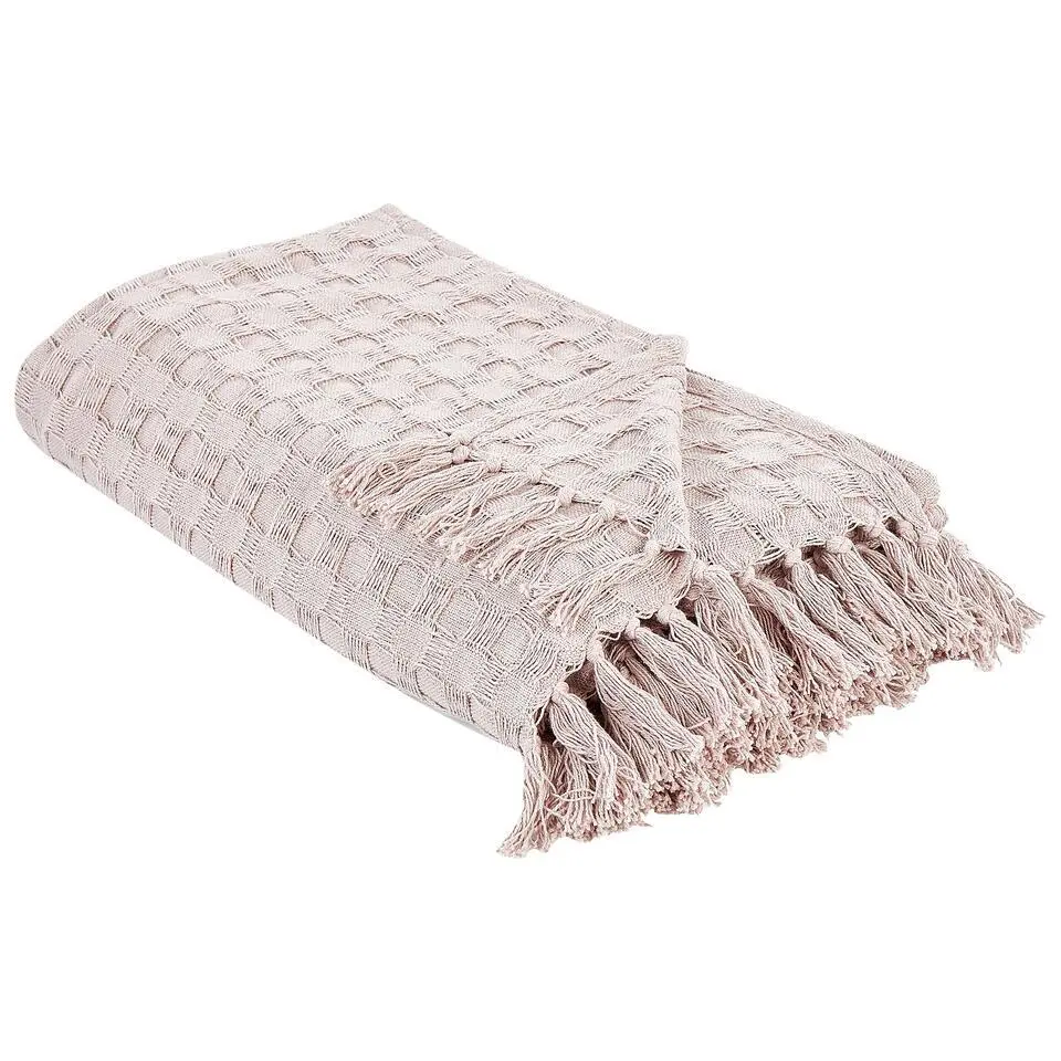 BERE - Bedsprei - Roze - 150 x 200 cm - Katoen