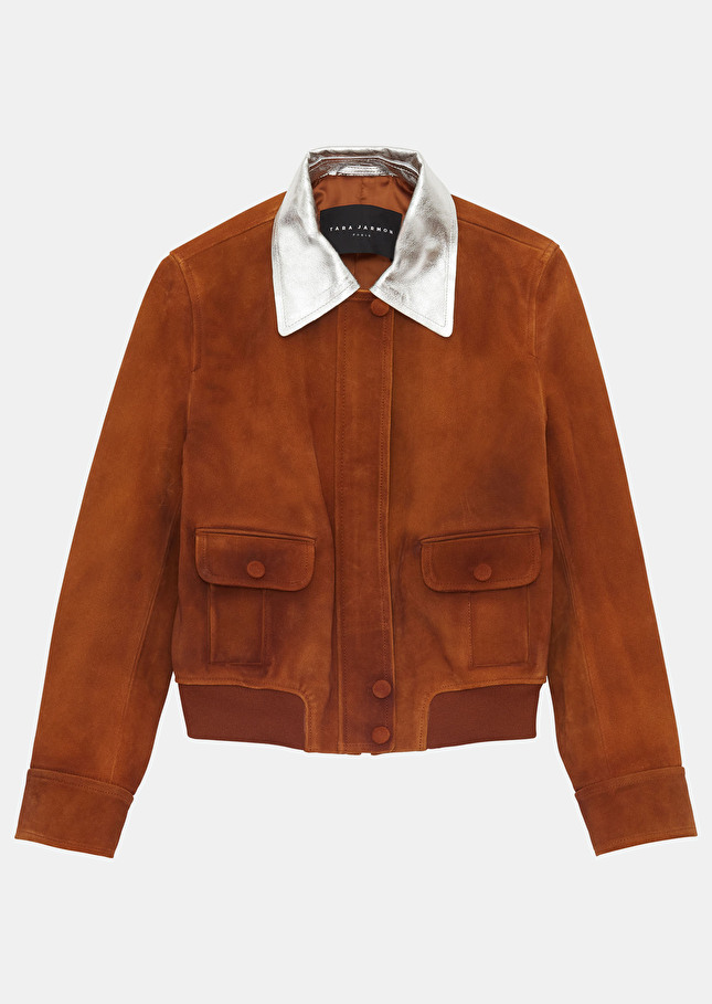 Veste Vicenzamarron en nubuck
