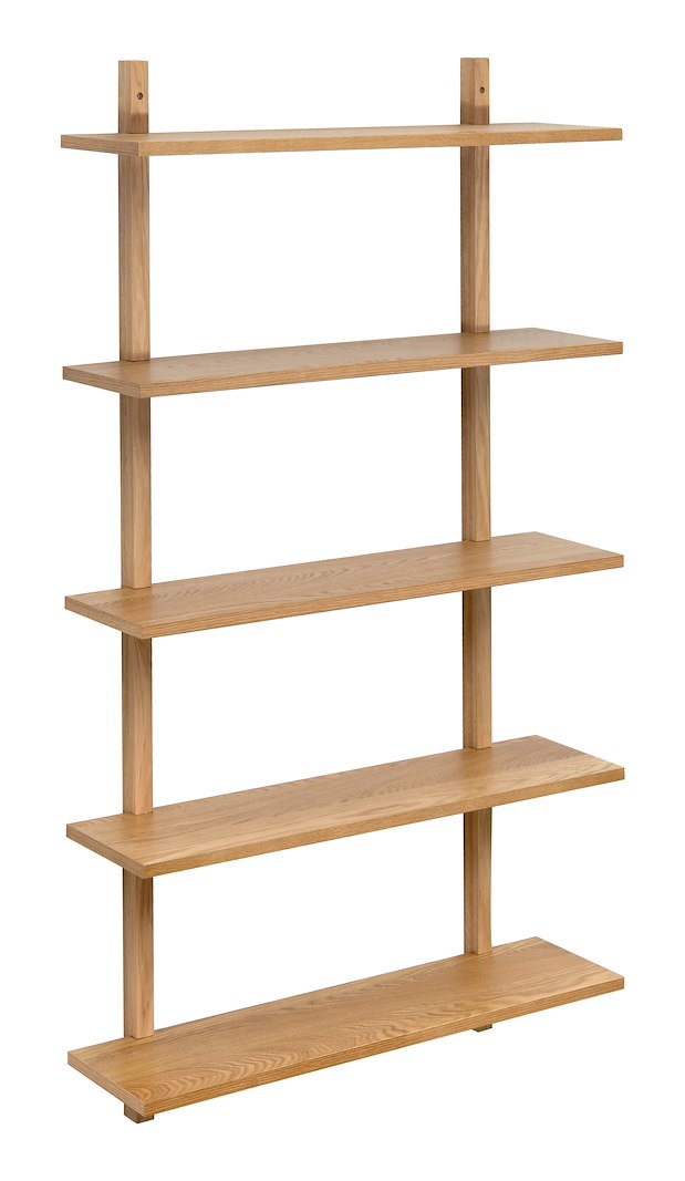 Torino vegghylle eik natur 80 cm bred 149 høy