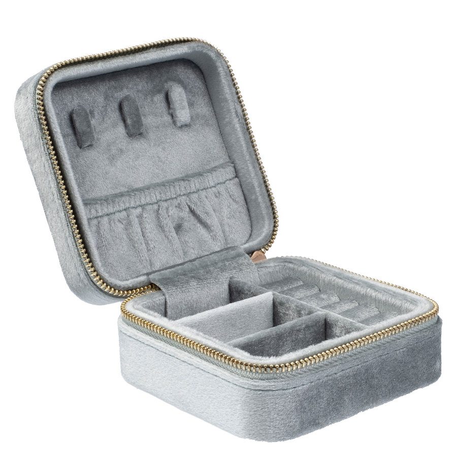 DARK Velvet Jewellery Box Mini Sparkled Teal