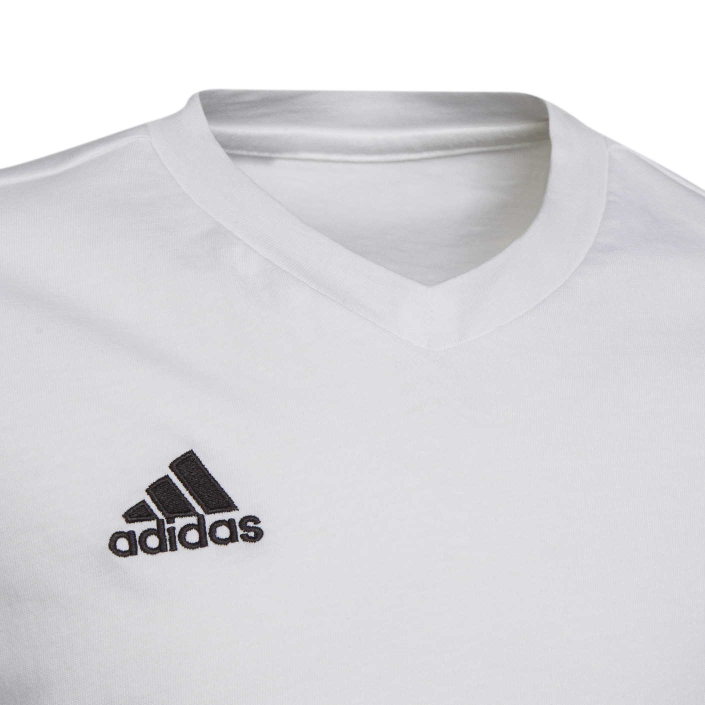 Adidas Entrada 22 T-Shirt Kids Wit Zwart