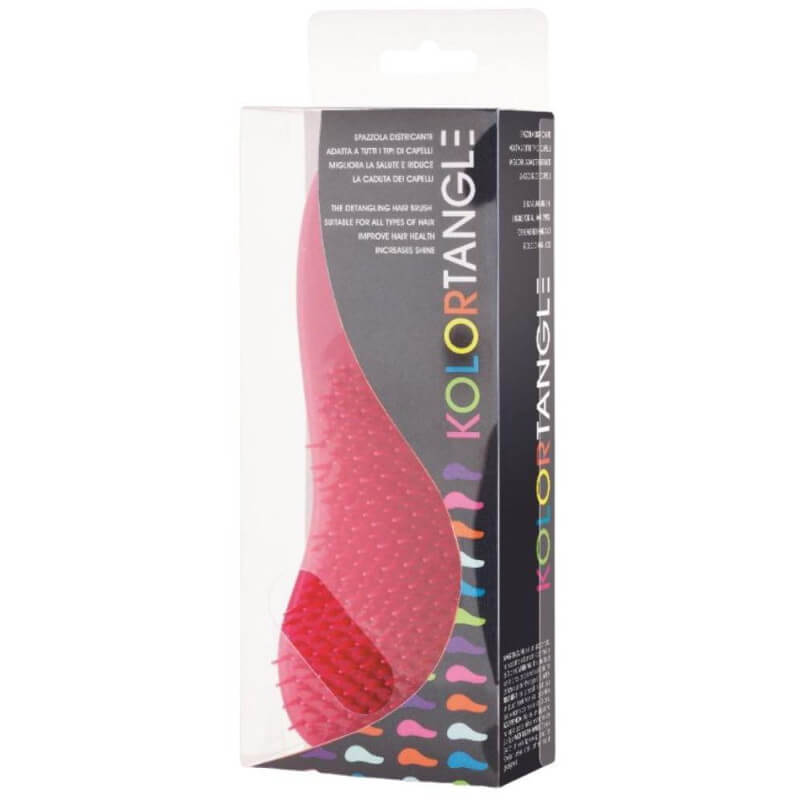 Brosse à cheveux démêlante Kolor Tangle Ionic rose
