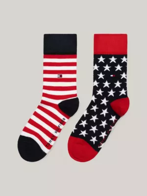 Pacote com 2 pares de meias clássicas com estrelas