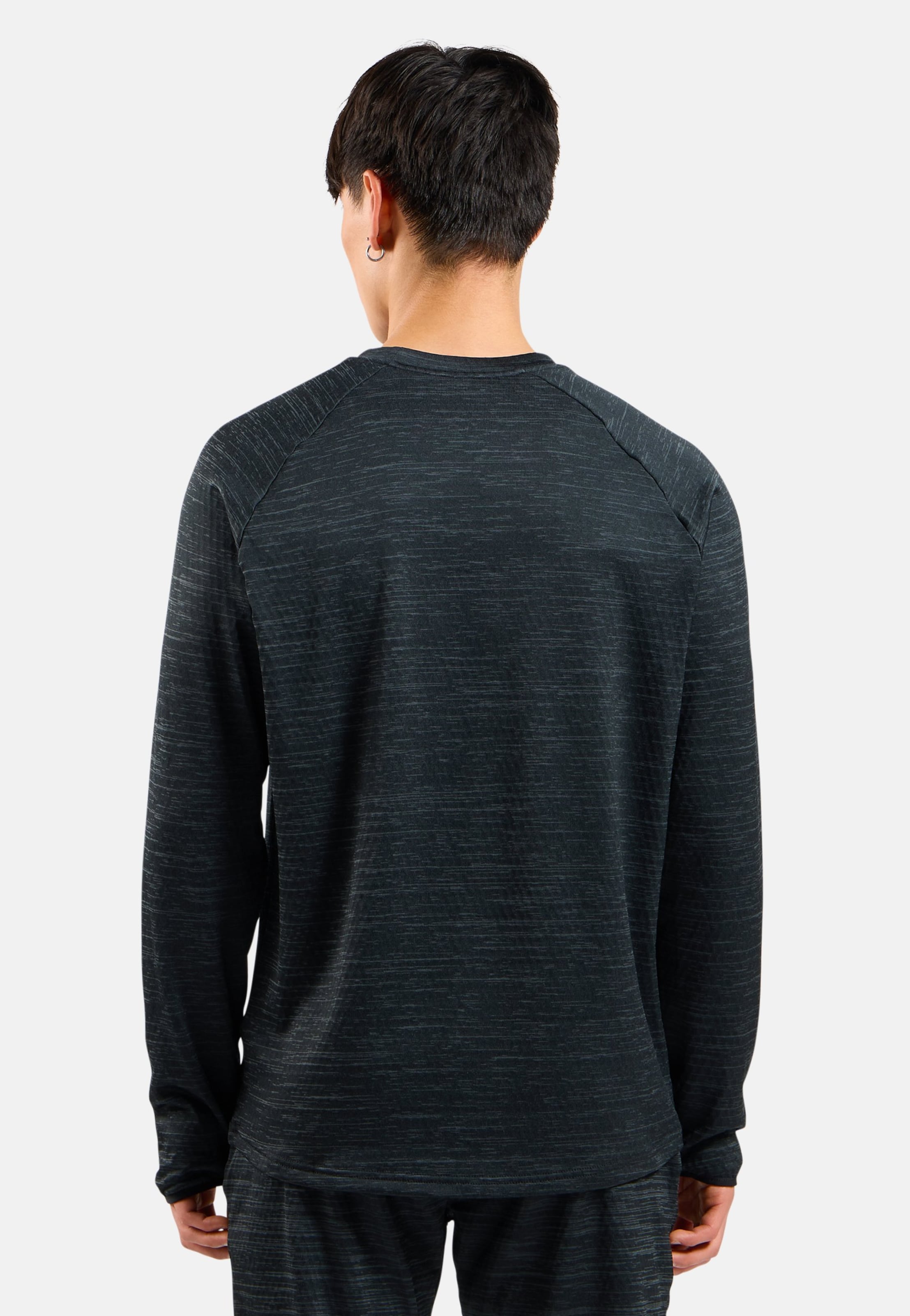 Run Easy Warm Mid Layer in black melange