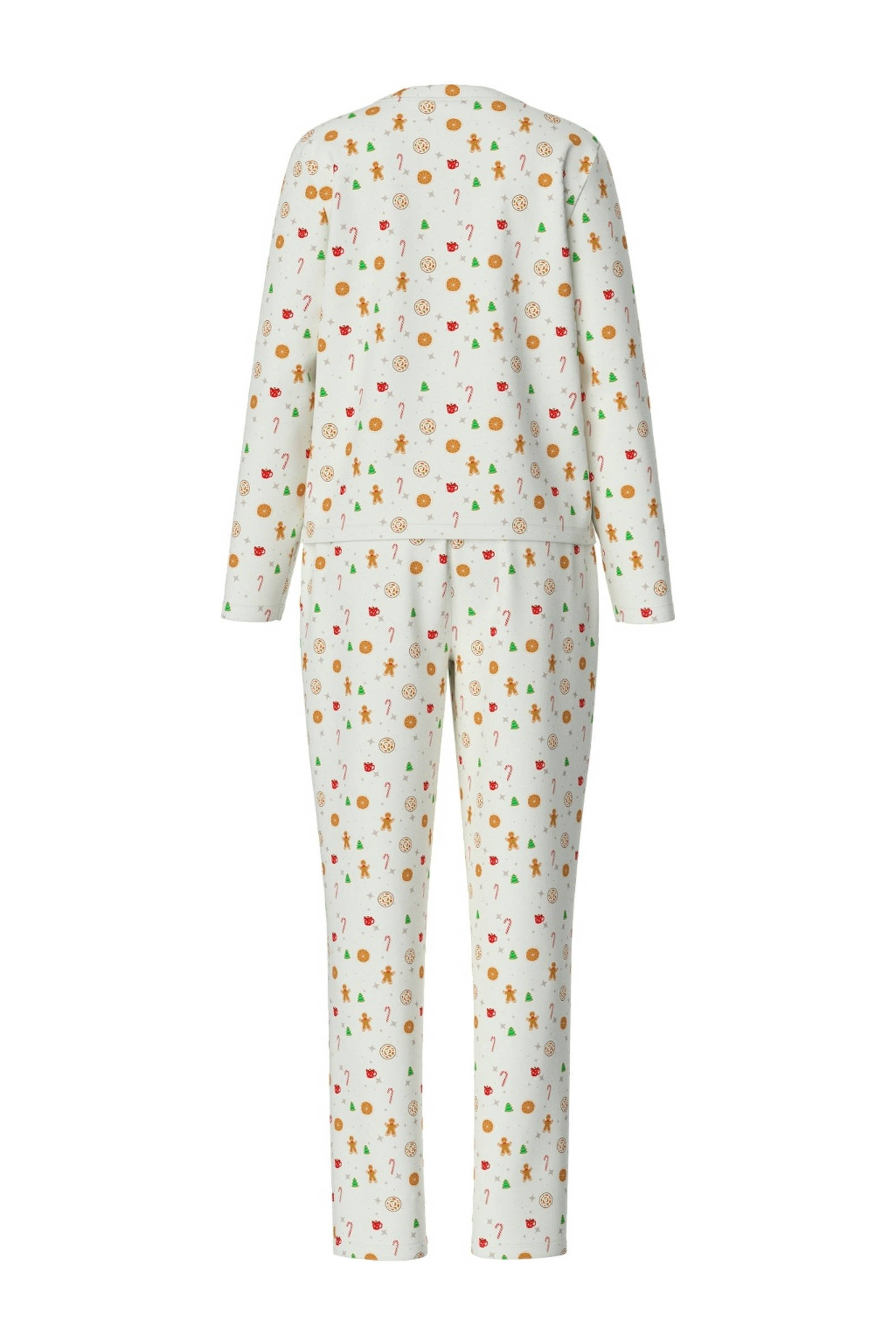 PIECES pyjama PCFREYA met kerst print ecru