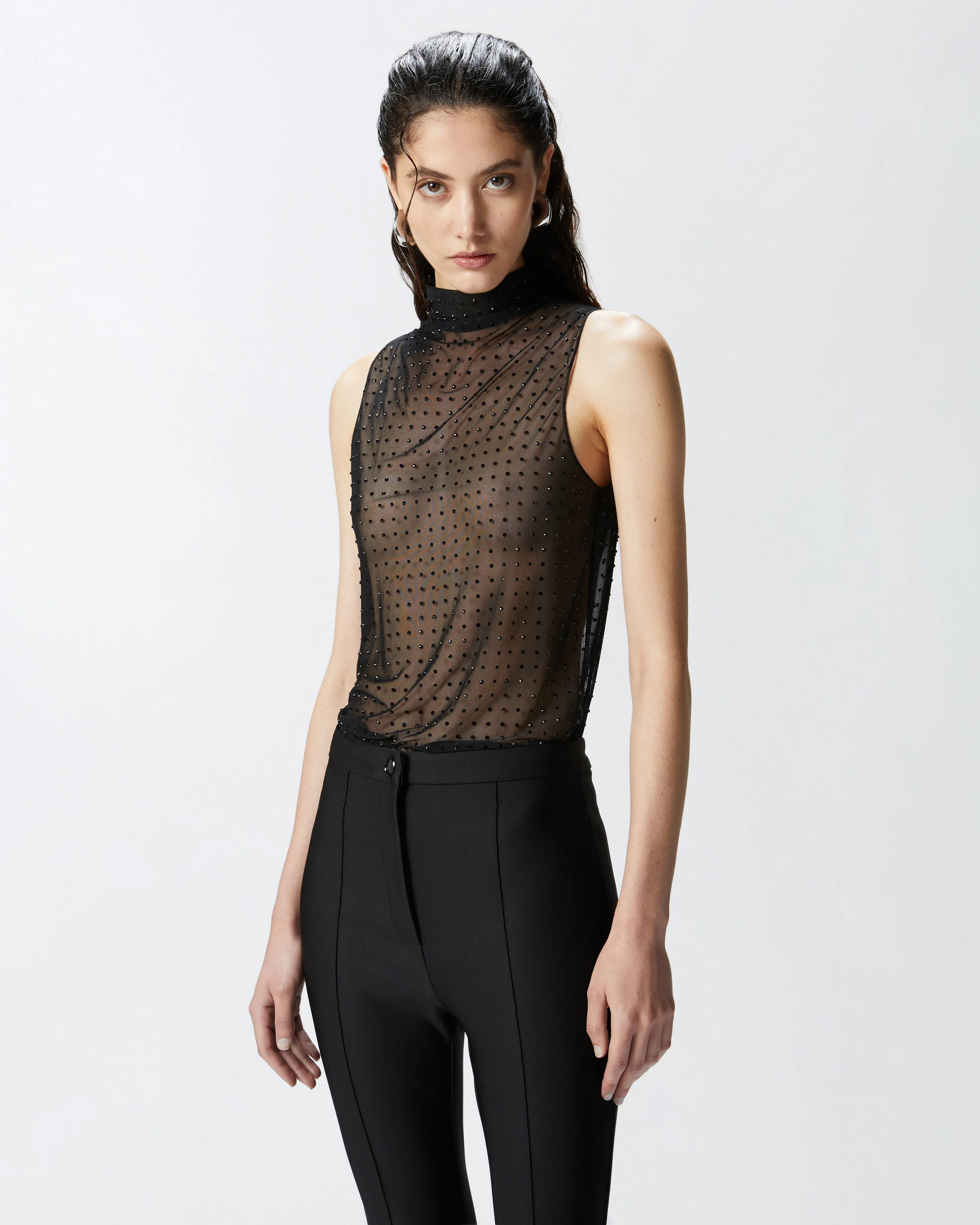 Top sans manches | Noir