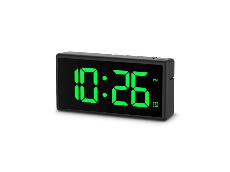 Hama Digitalwecker Ibiza Schwarz Wecker mit USB-Ladefunktion