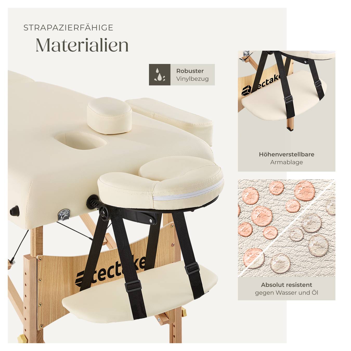 2 Zonen Massageliege-Set Suman