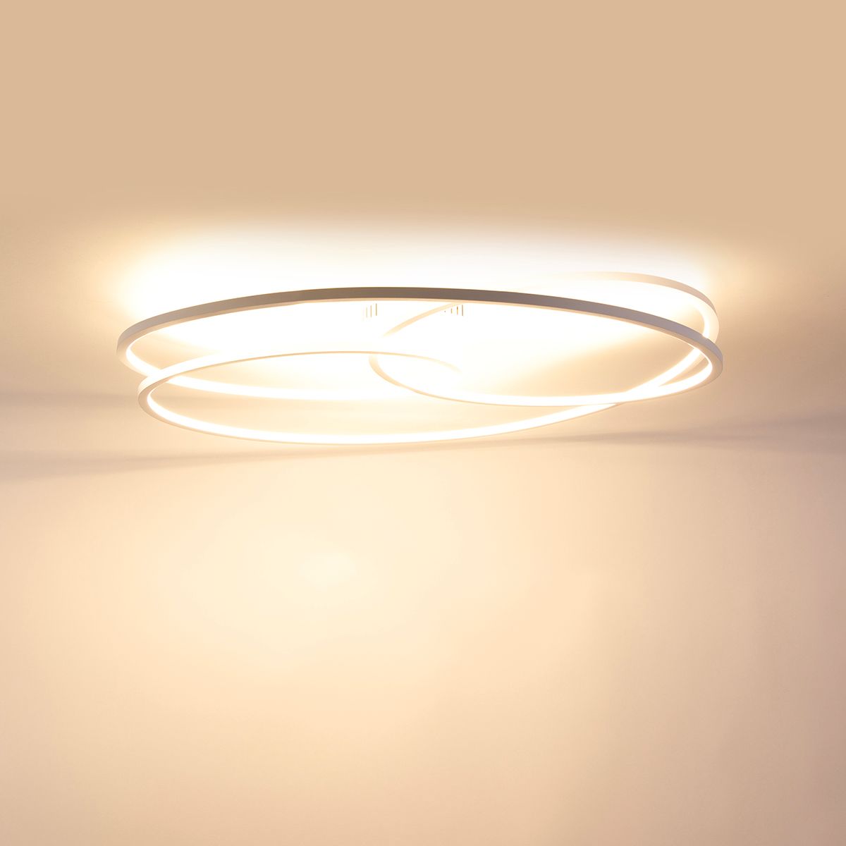 Plafondlamp wit 78 cm incl. LED 3 staps dimbaar - Rowin