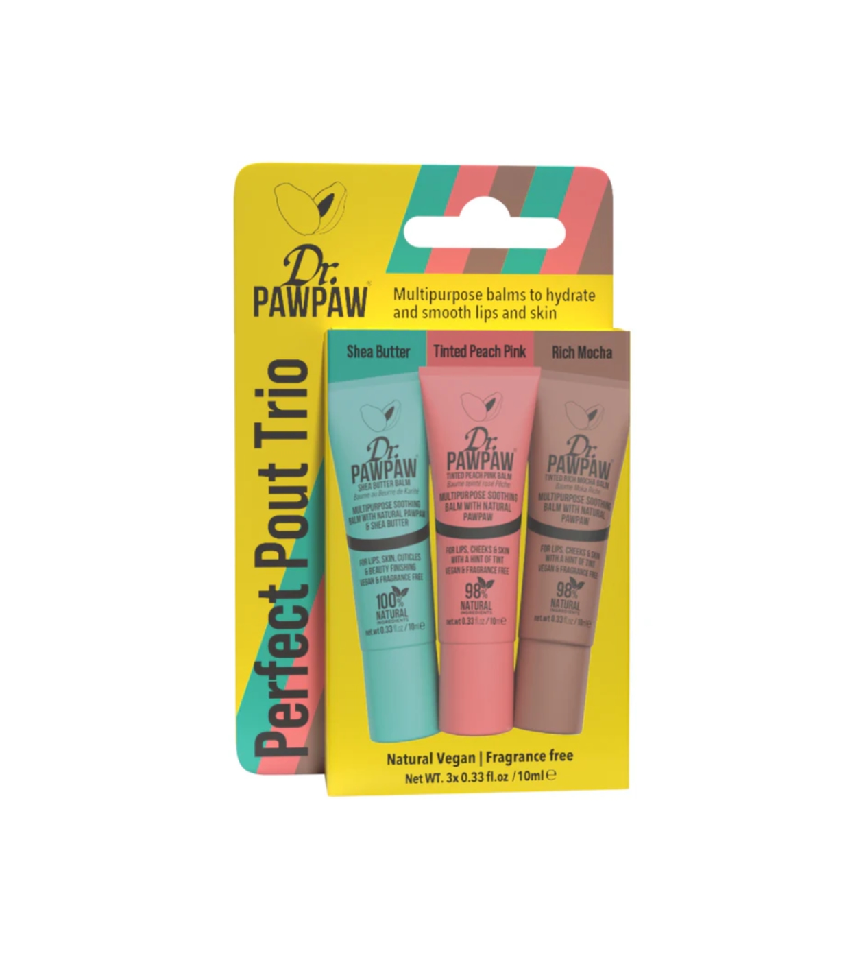 Dr. Paw Paw - Trio de Bálsamos para os Lábios - Perfect Pout Trio