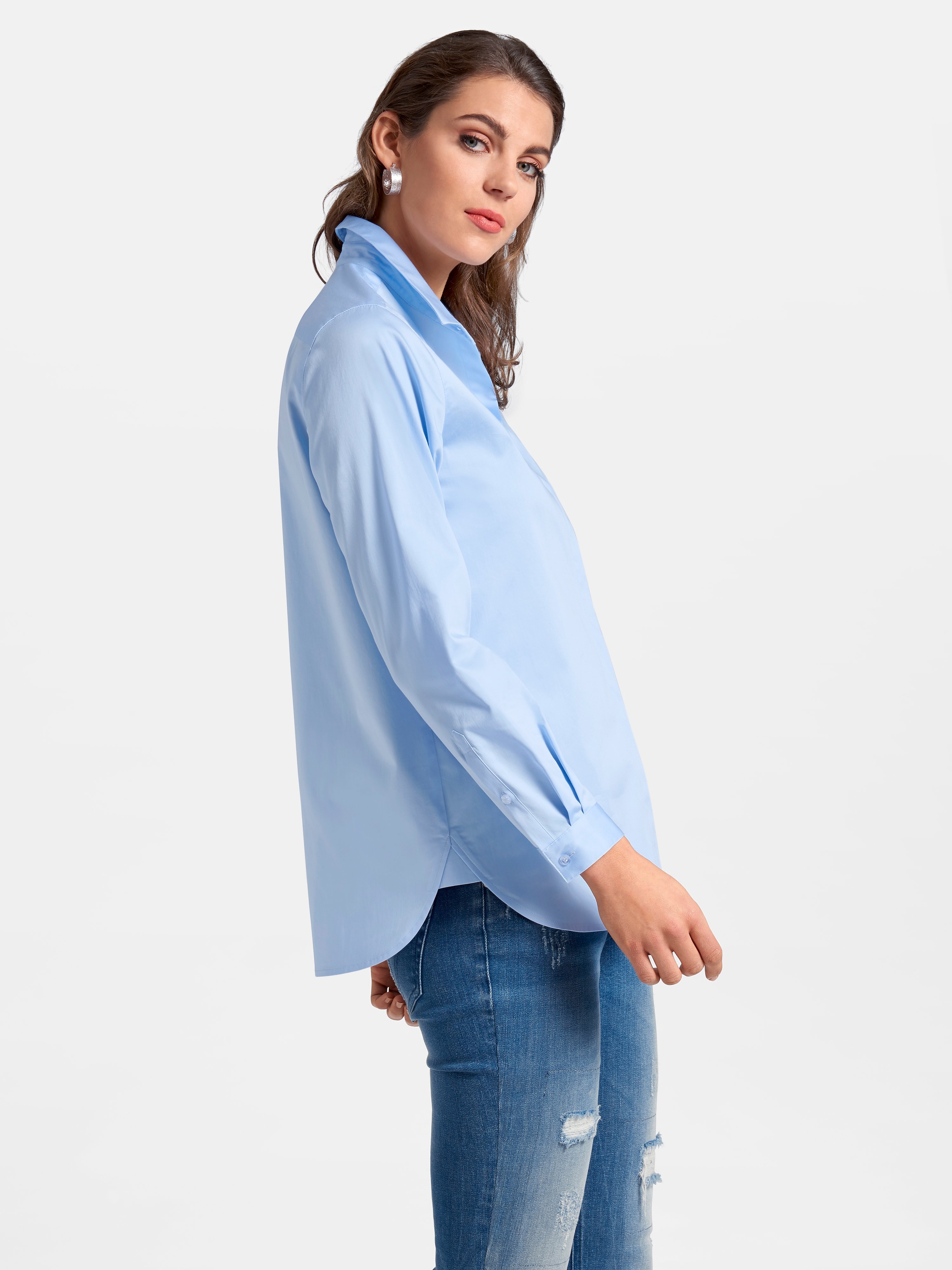 Bluse im Oversized-Schnitt