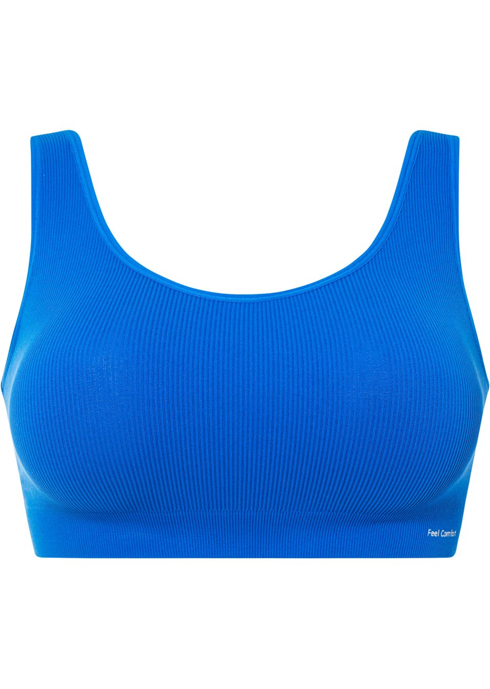 Brassière côtelée sans couture Feel Comfort avec dentelle