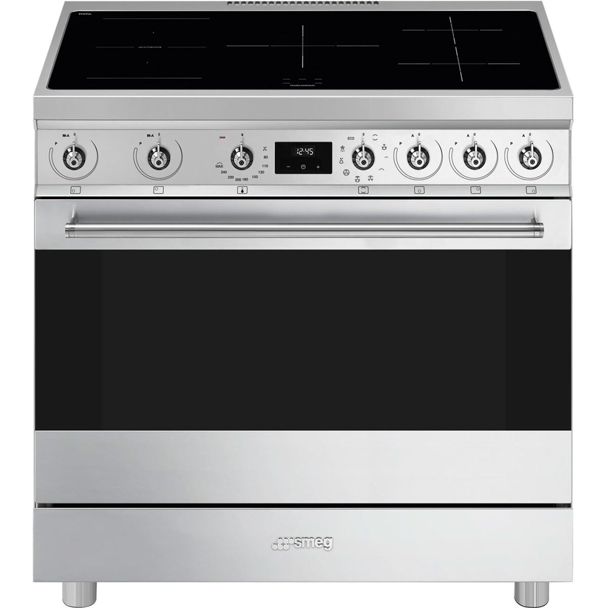 C9IMX2 Induksjonskomfyr Classic 90 cm, rustfritt stål