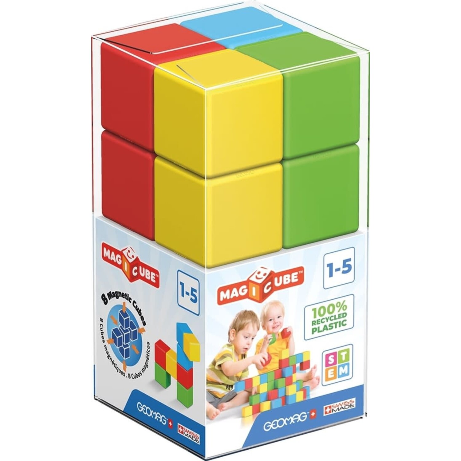 Geomag | Magicube Full Color Recycled Crystal 8 stuks
