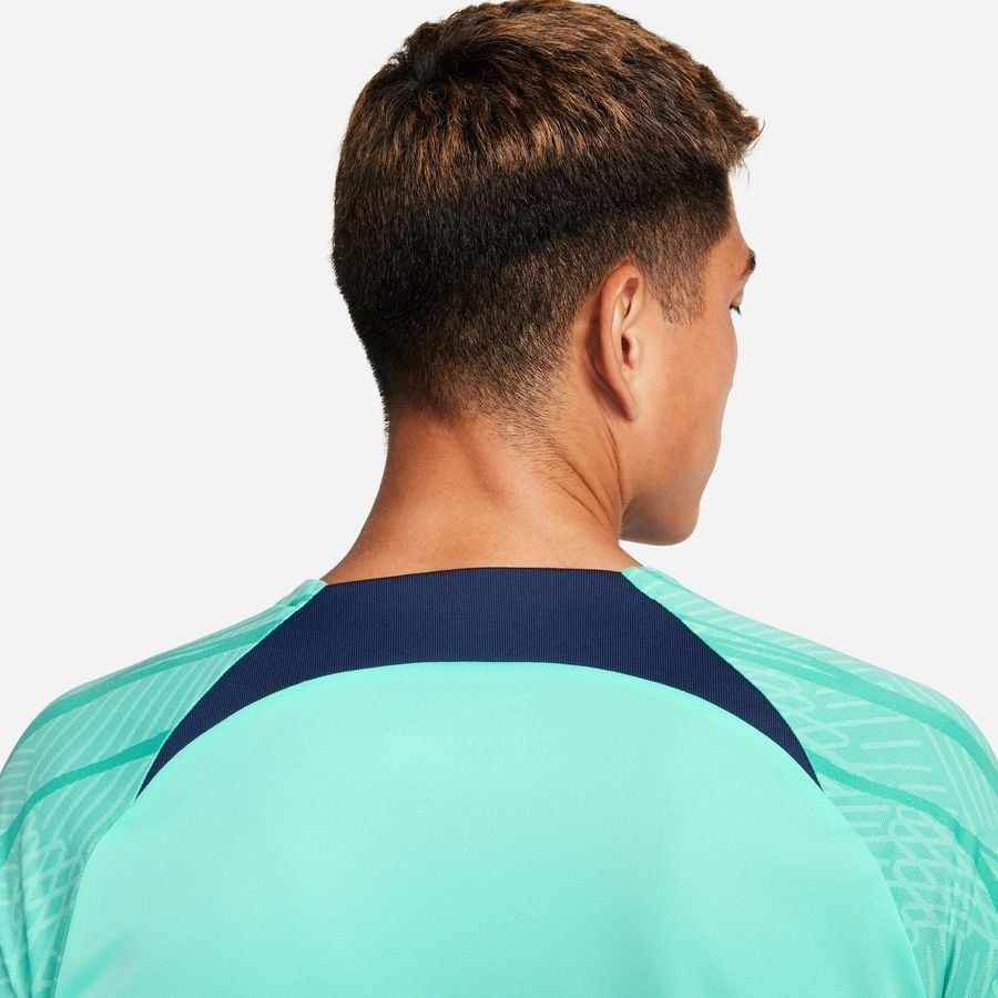 Nike T-shirt d'Entraînement Dri-FIT Strike Peak Ready - Turquoise/Bleu Marine/Blanc
