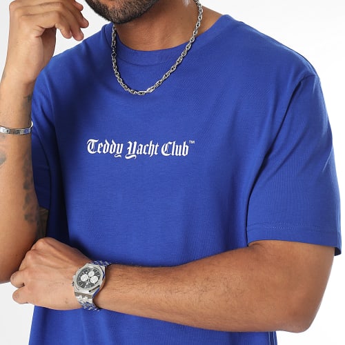 Tee Shirt Oversize Large Damier Paris Blue Bleu Roi