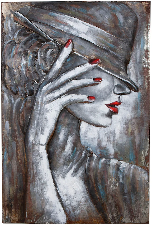 Casablanca by Gilde Metallbild »Bild rechteckig Casablanca weiss H. 120 cm« 1 Stk. tlg.