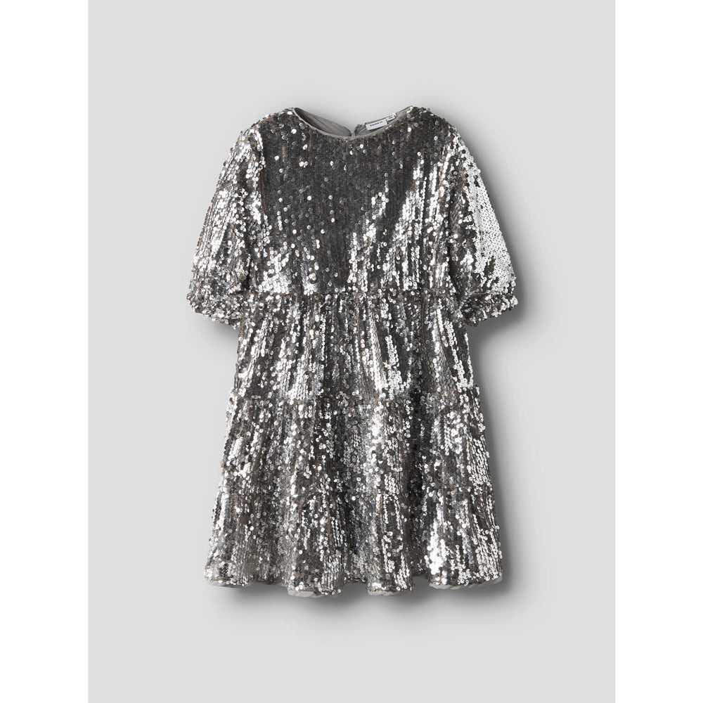 Køb Name It Silver Nkfriscing 3/4 Sl Kjole