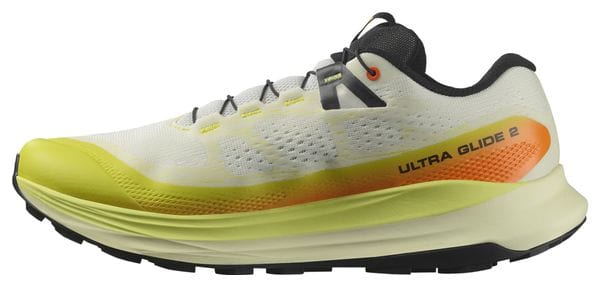 Chaussures Trail Salomon Ultra Glide 2 Blanc/Jaune Homme