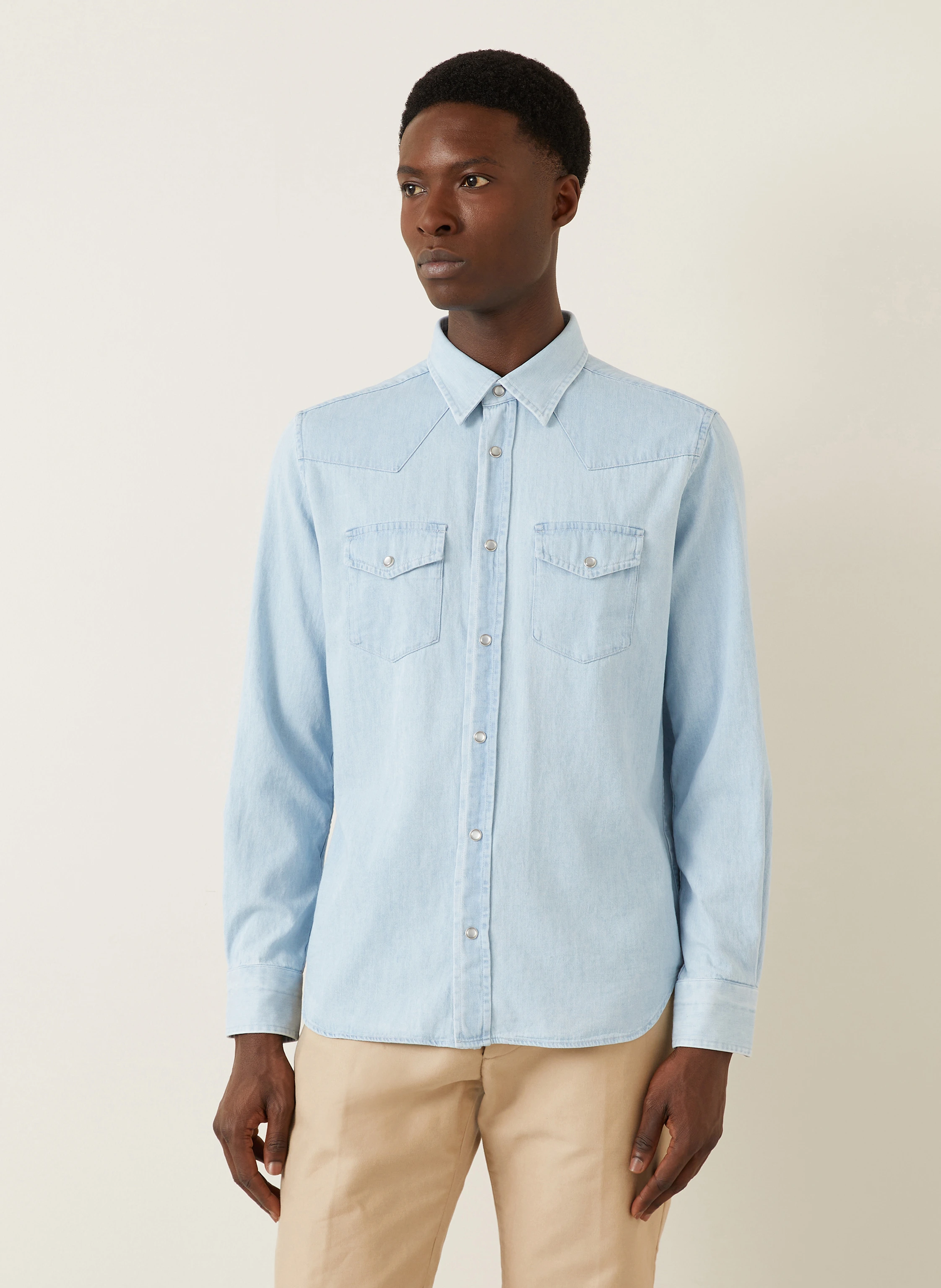TOM FORD Hemd in Jeansoptik