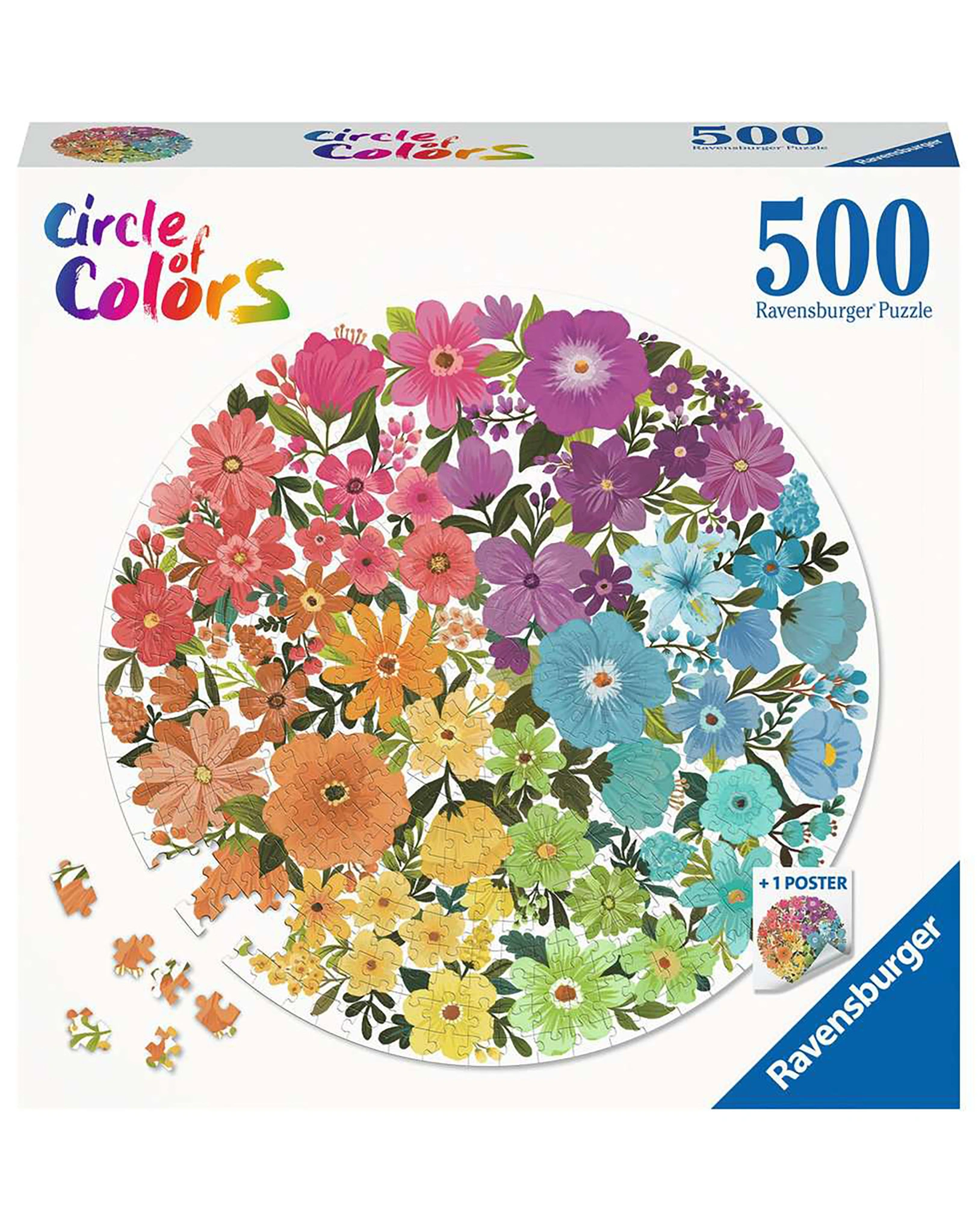 Puzzle Circle of Colors - FLOWERS 500-teilig