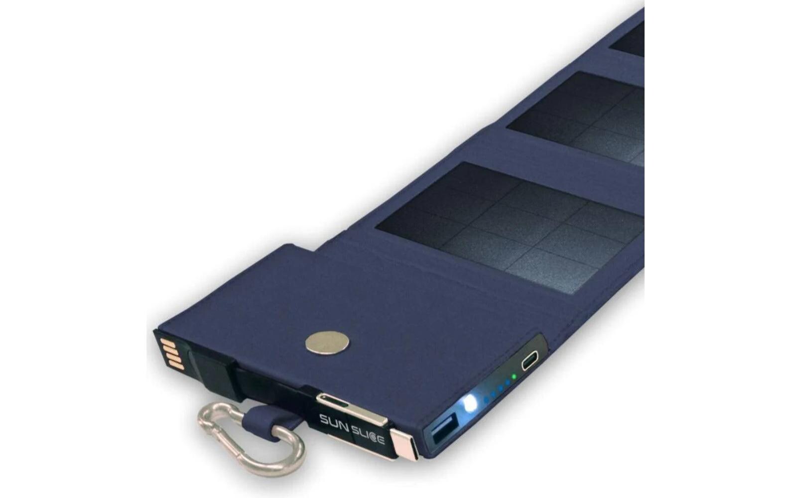 Powerbank Photon 4W Sol – Schwarz, 4000 mAh<br>Kleines, tragbares Solar-Ladegerät mit 4000 mAh Akku