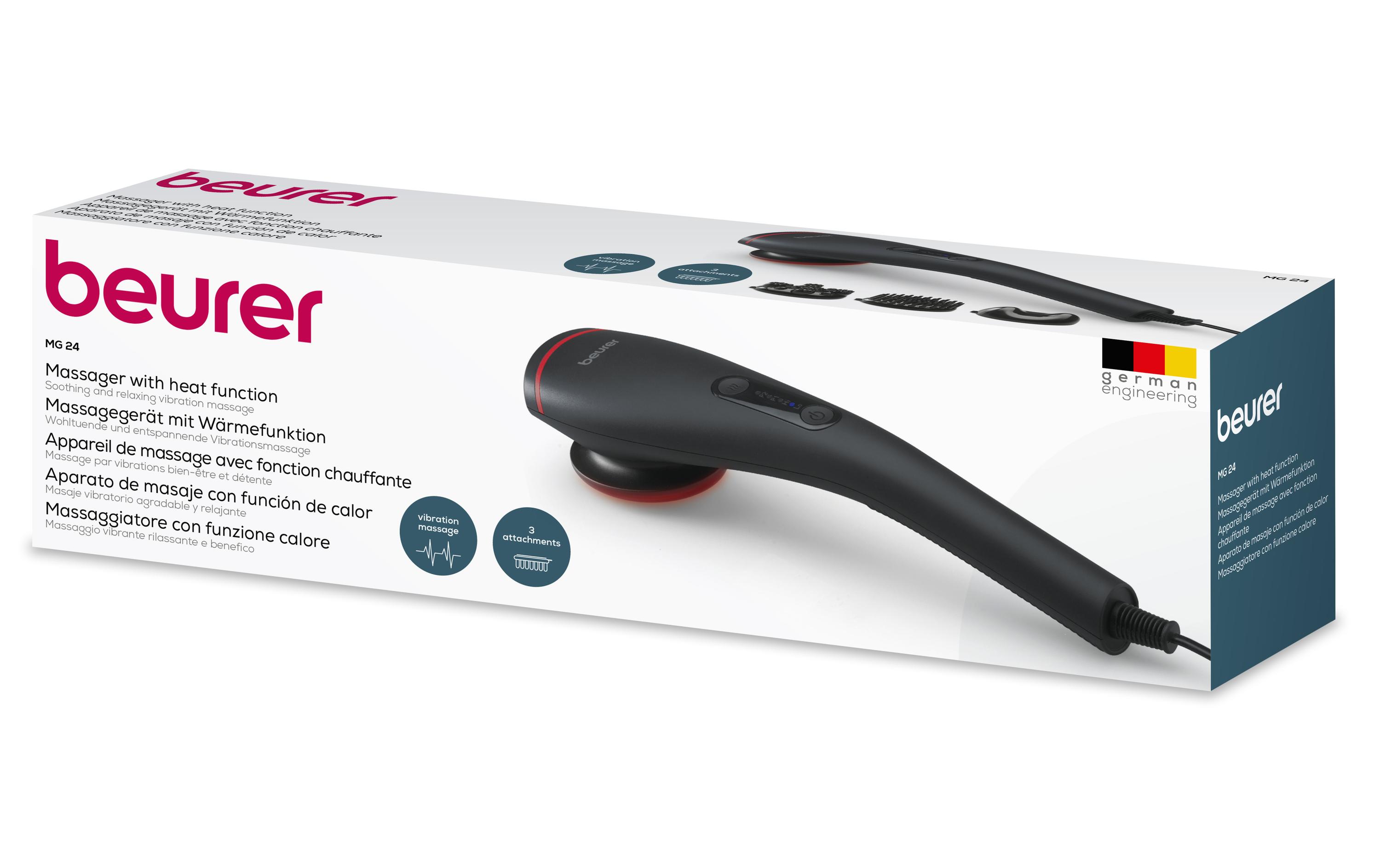 Massagegerät mit Wärmefunktion MG 24Massagegerät mit Vibrationsmassage