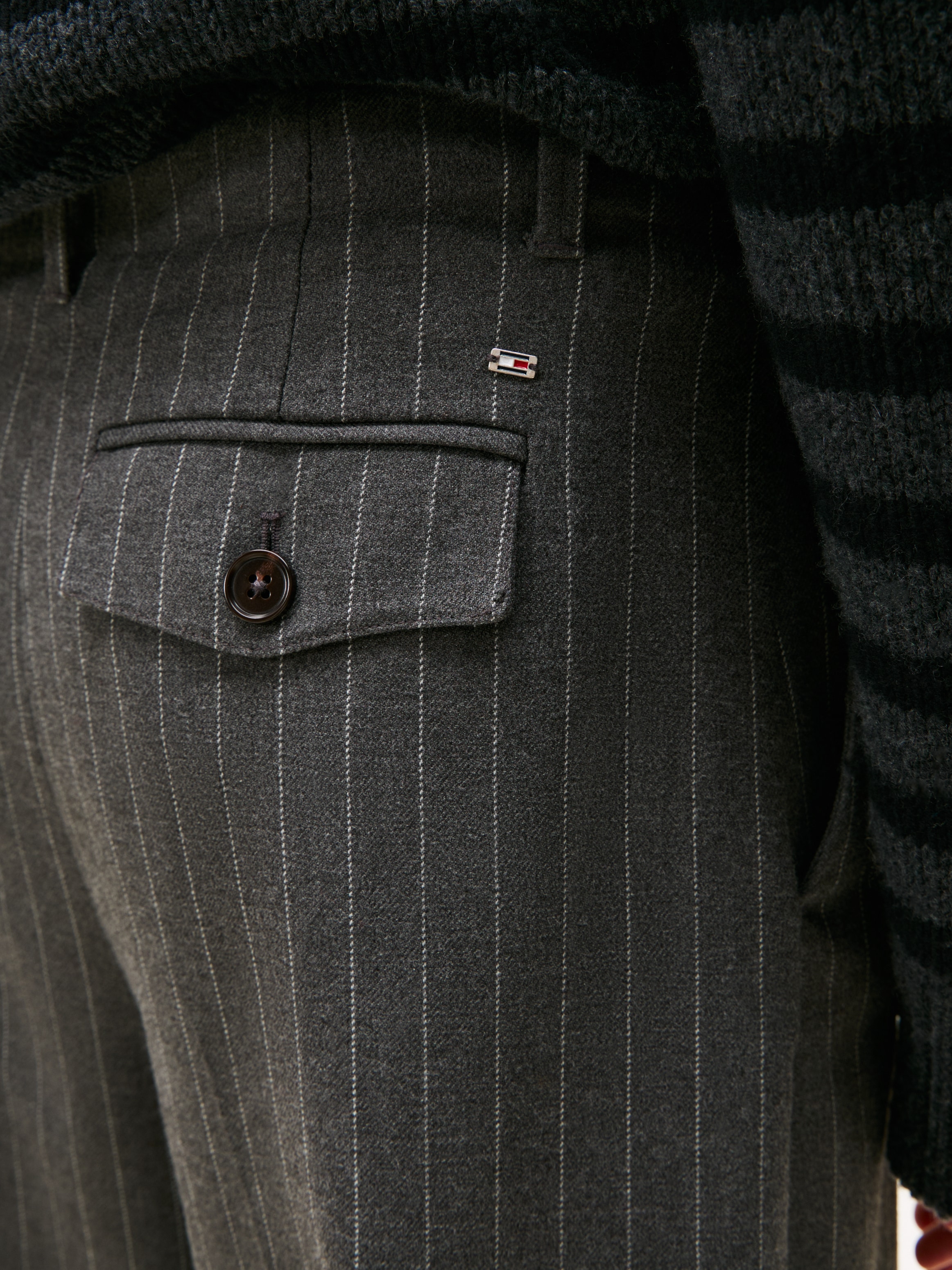 Tommy Hilfiger Anzughose »PINSTRIPE LOOSE STRAIGHT PANT«  mit Nadelstreifen