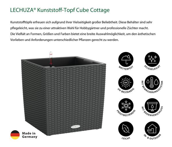LECHUZA® Kunststoff-Topf Cube Cottage,
