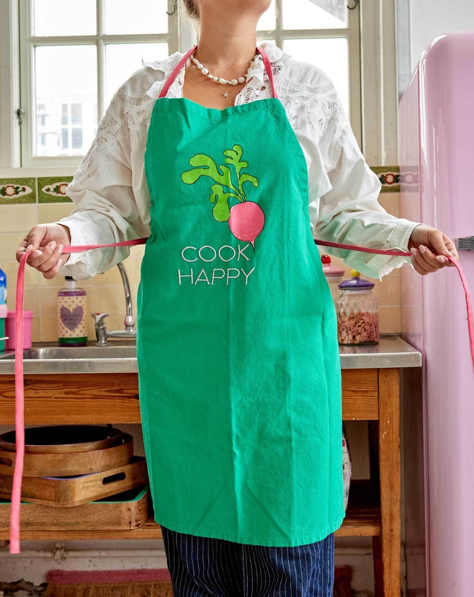 Kochschürze COOK HAPPY in grün