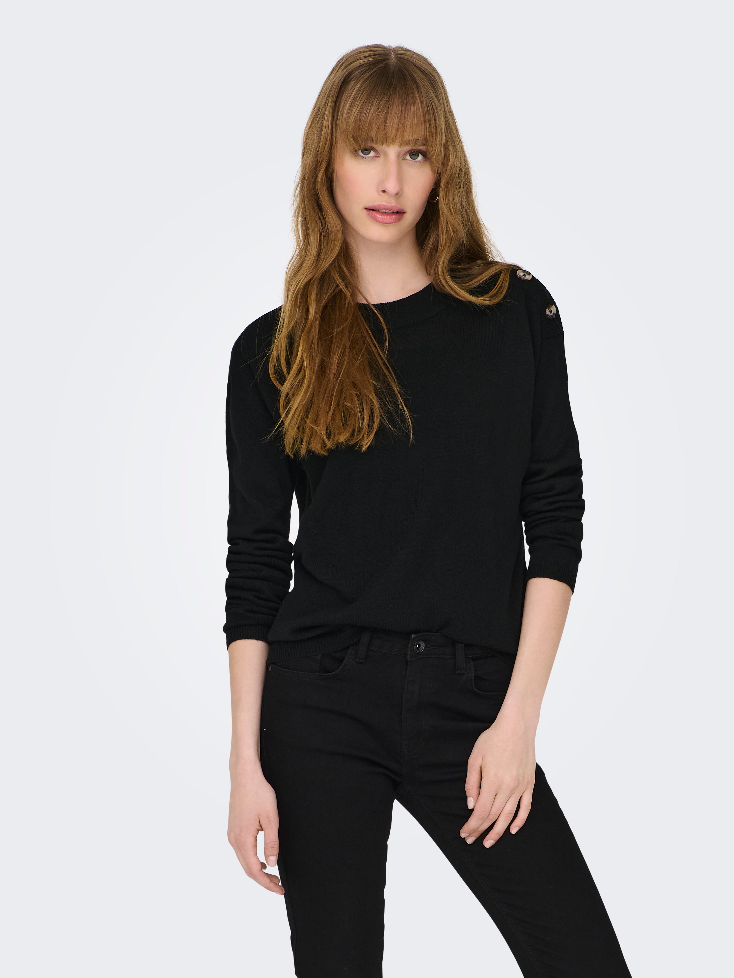JDYLAURA Strickpullover Black