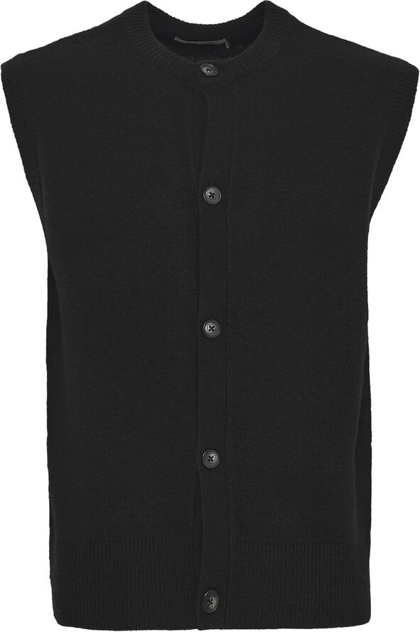 Casual Friday CFKARL cardigan vest Black beauty