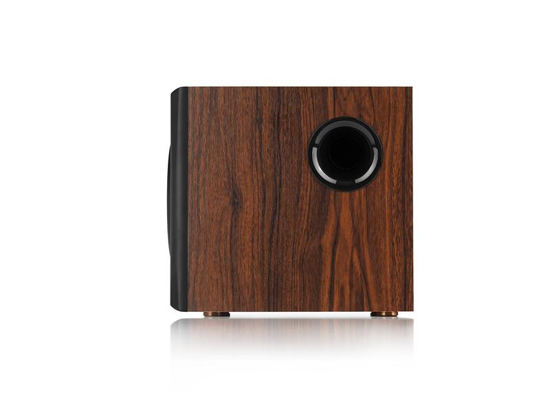 Edifier Regallautsprecher Paar S350DB mit Subwoofer Braun Aktive 2.1 Lautsprecher mit Subwoofer und Bluetooth