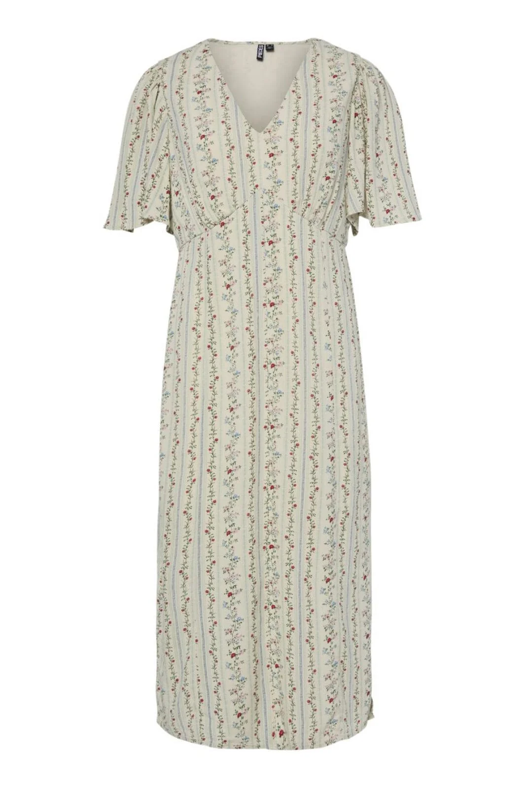 Pieces Pctaitlyn Ss V-Neck Midi Dress