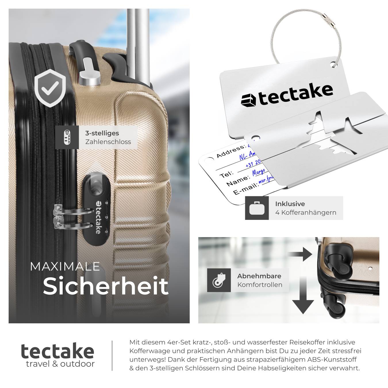 Hartschalenkoffer-Set Mila