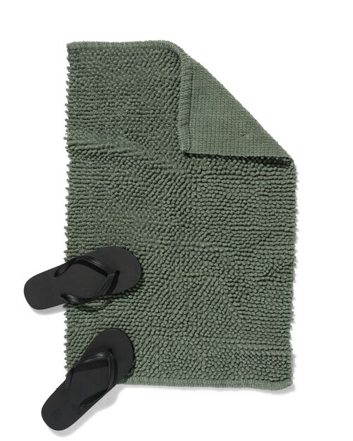 tapis de bain 50x80 chenille vert