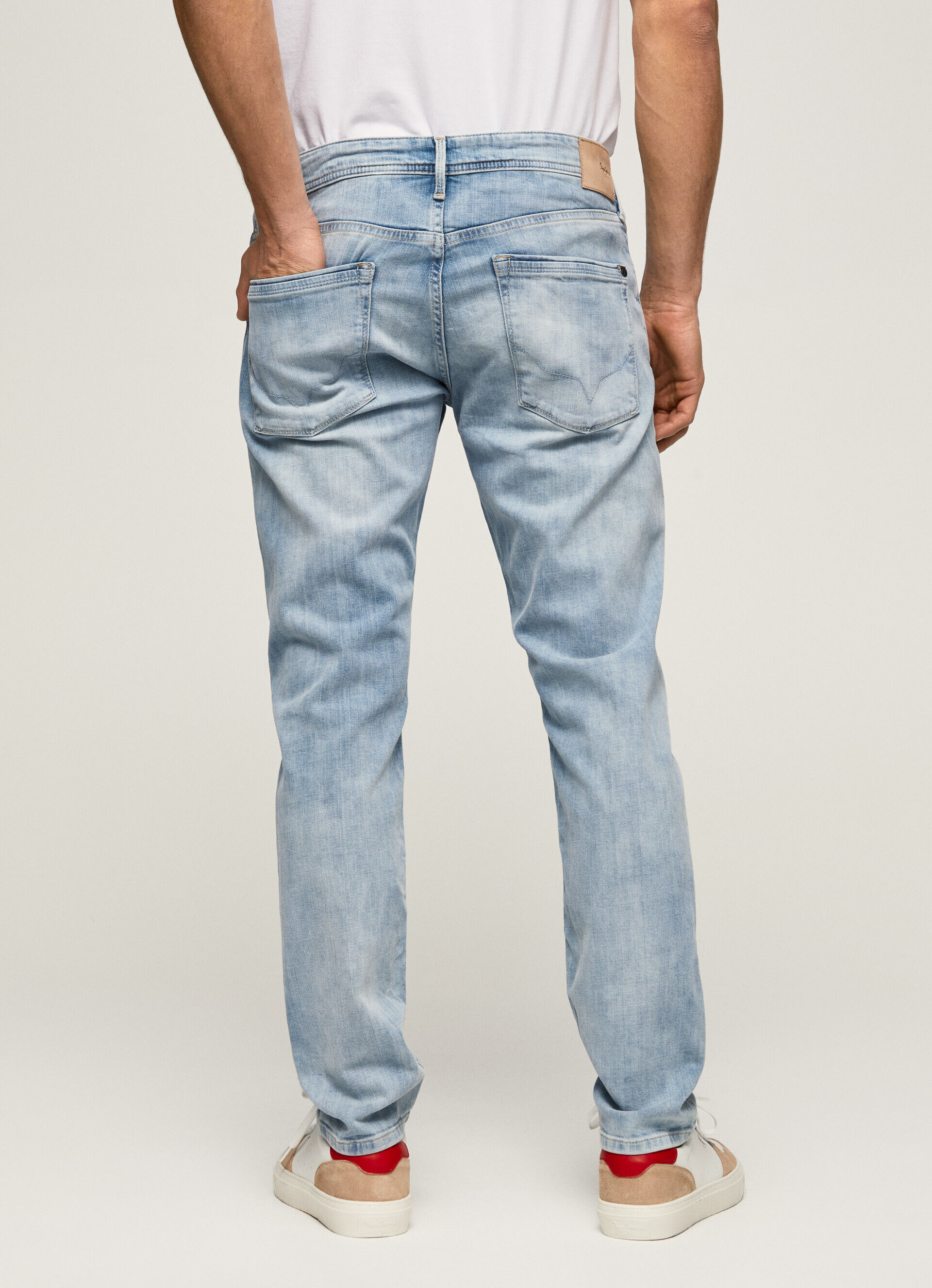 Calça jeans Stanley, corte e cintura regulares - jeans