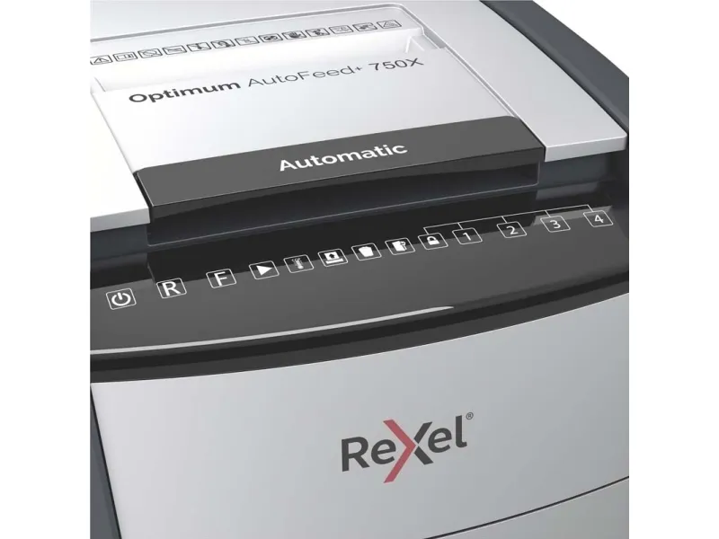 Makulator Rexel Optimum AutoFeed  750X krydsmakulering 4x30 mm (P-4)