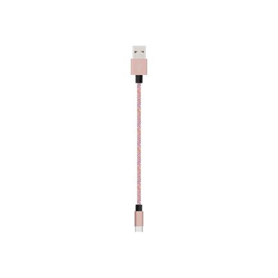 Bigben - câble de charge et de synchronisation USB/USB-C - 2 m - rose