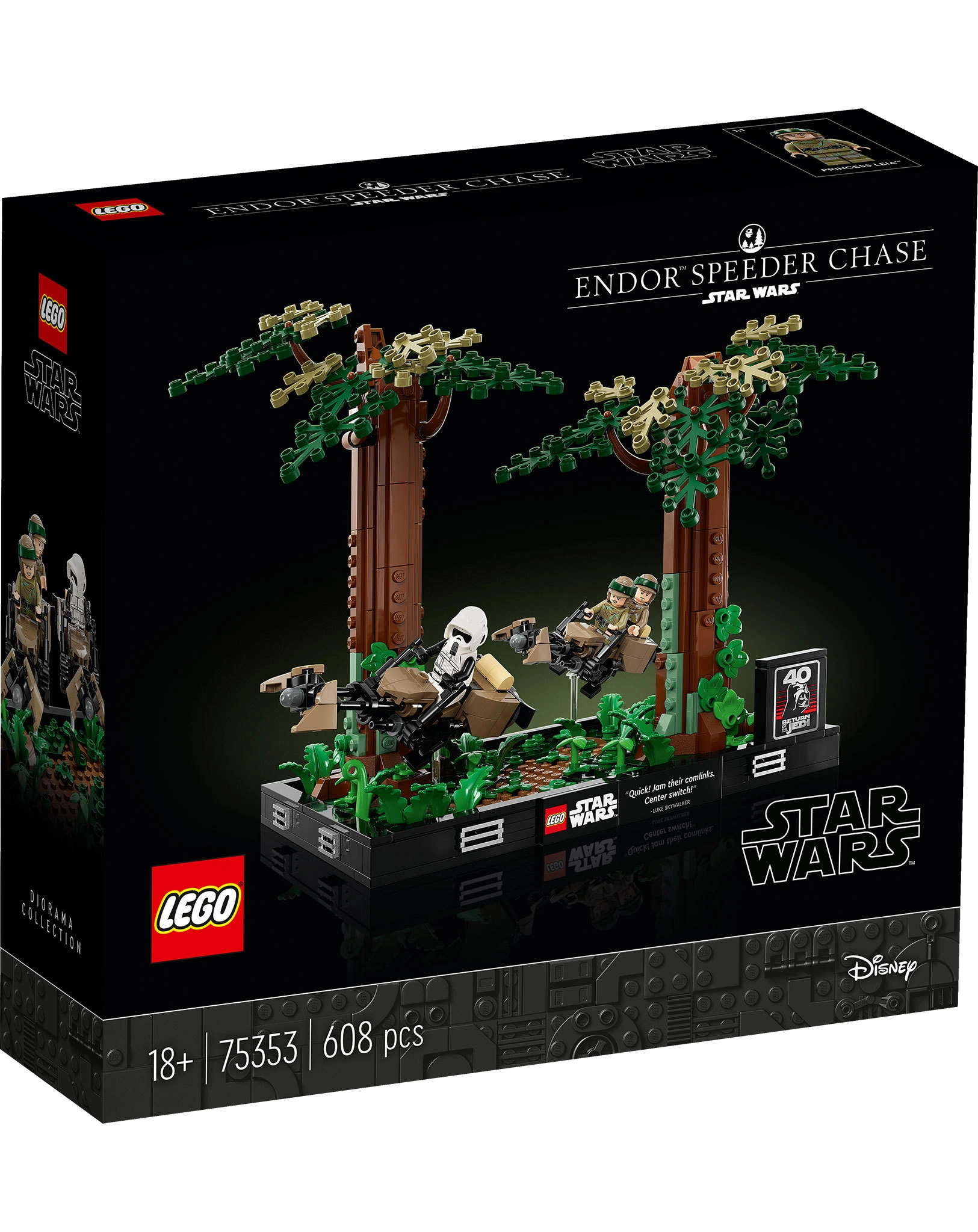 LEGO® Star Wars 75353 Verfolgungsjagd auf Endor – Diorama