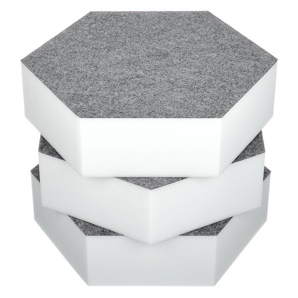 t.akustik Hexagon Melamine Grey 75
