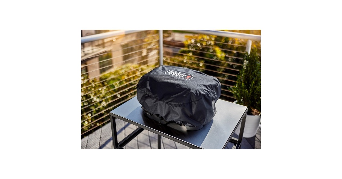 WeberPremium-barbecuehoes - Lumin-elektrische barbecue / Lumin Compact-elektrische barbecue beschermkap  (Zwart)