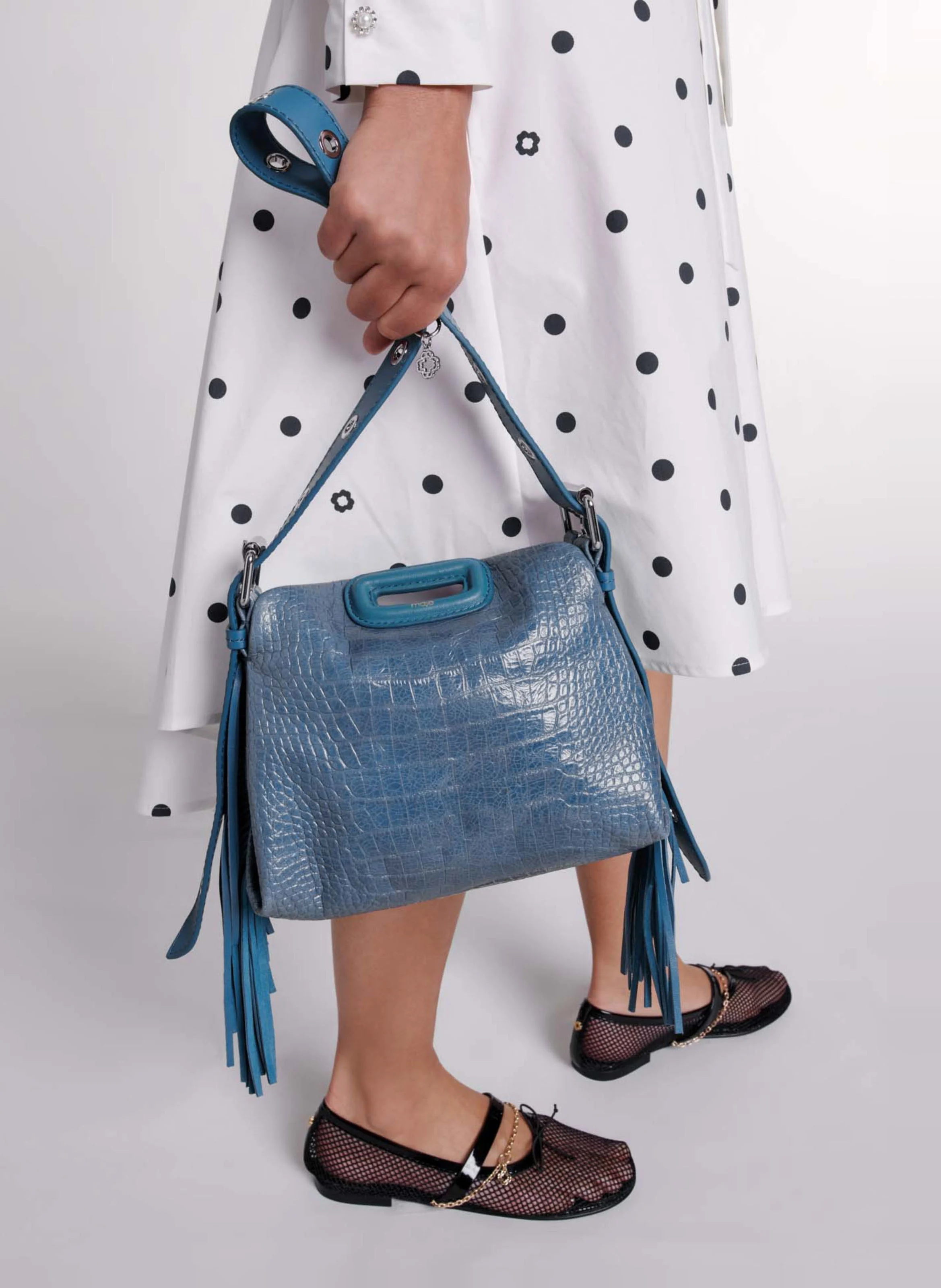 MISS M MINI - Sac bandoulière en cuir | Bleu