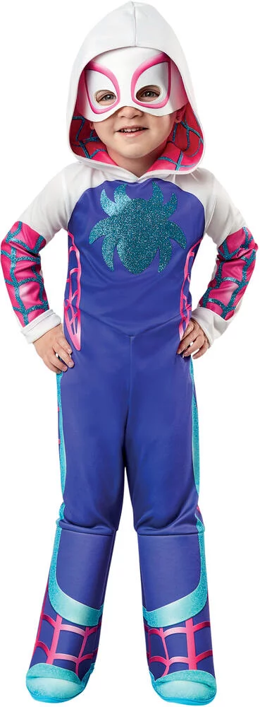 SPIDEY - DEGUISEMENT GHOST SPIDER TAILLE 3-4 ANS