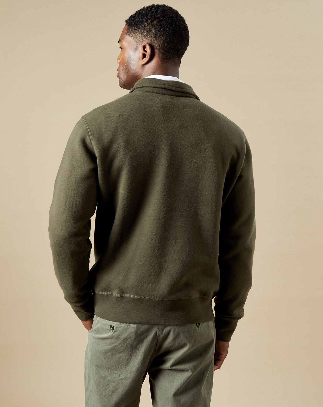 Hartford Sweat polo zipper camo
